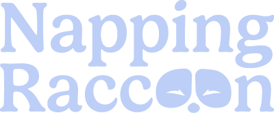 Logo for Napping Raccoon.